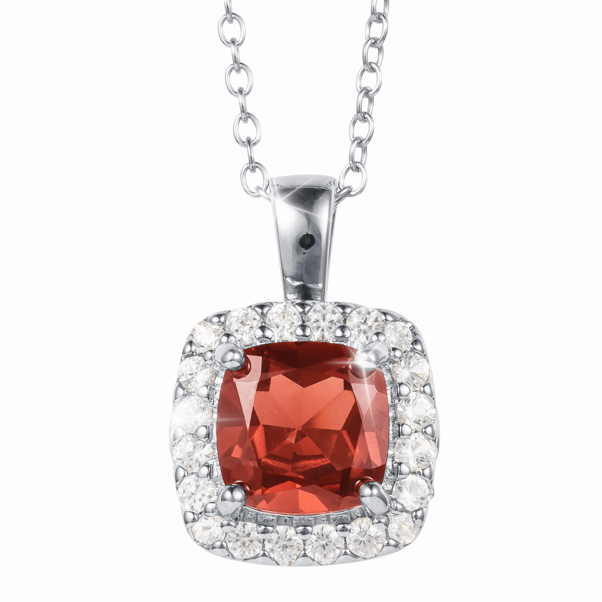 Gemfire Sparkle Garnet Pendant