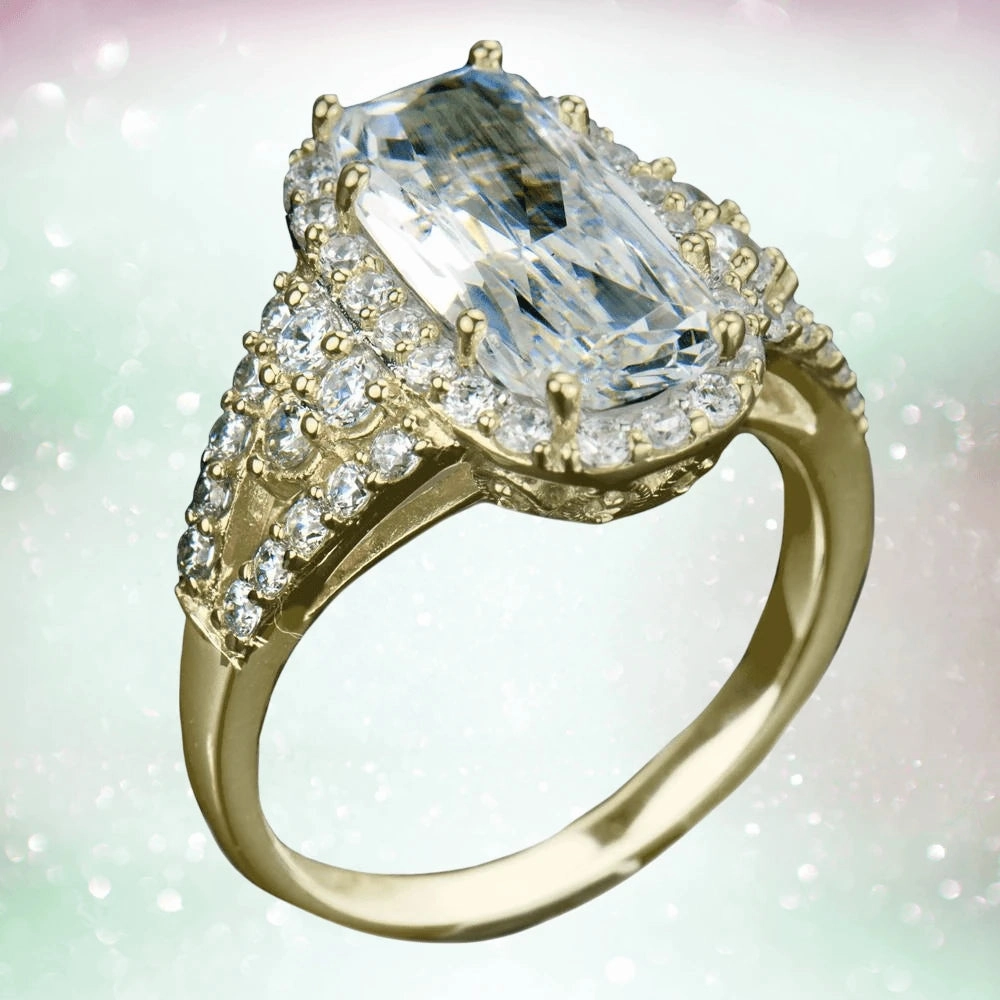 Glacier Gold Ring