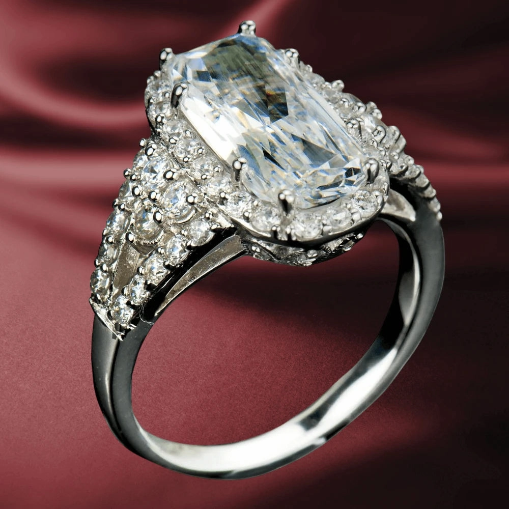 Glacier Rhodium Ring
