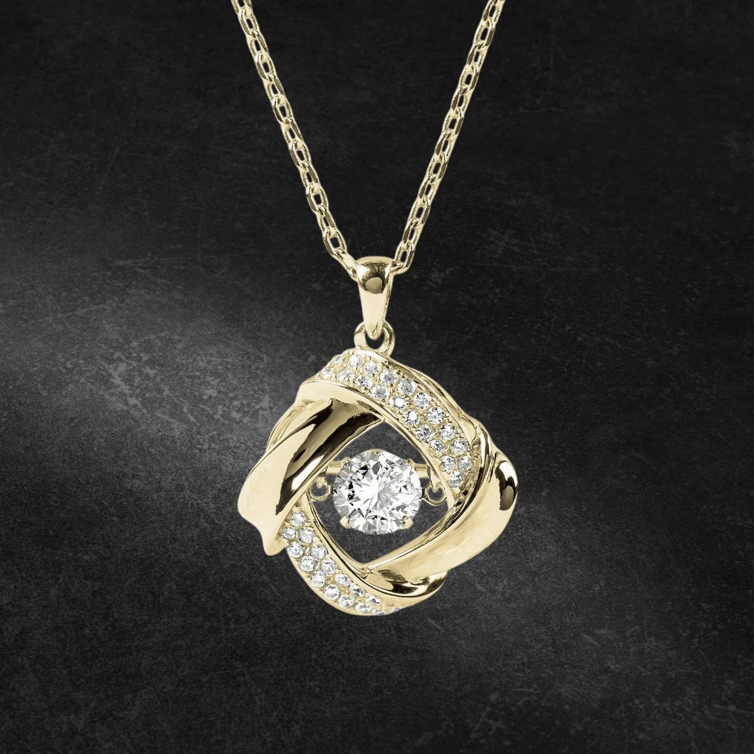 Golden Allure 'Dancing' Pendant