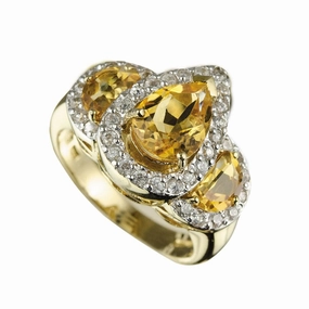 Golden Citrine Ring