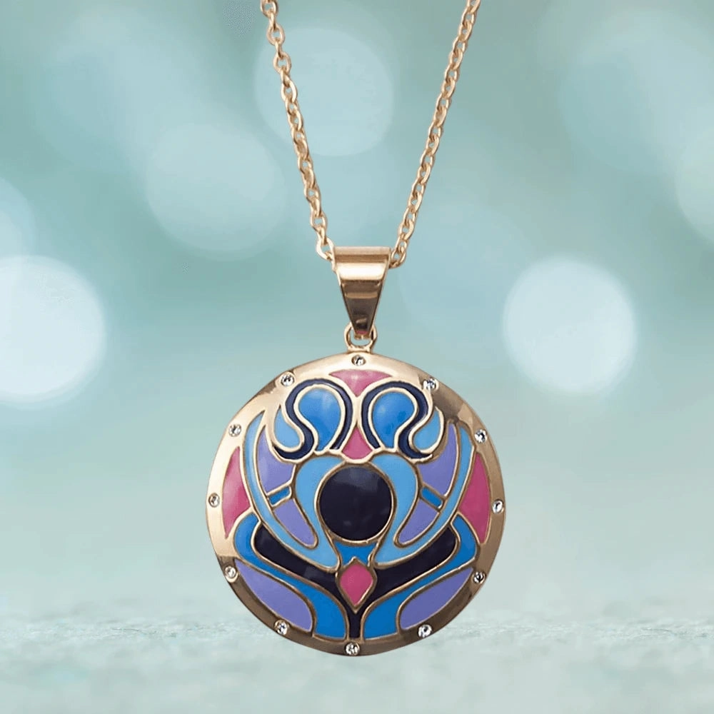 Golden Peacock Pendant