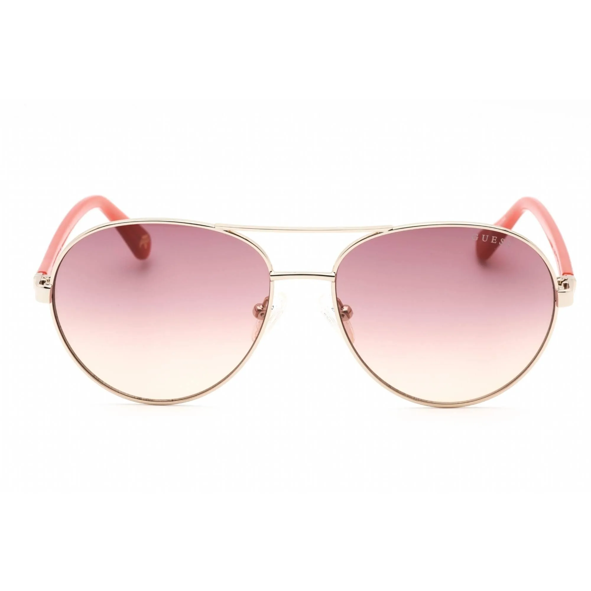 Guess Women's Sunglasses - Adjustable Nose Pad Gold Metal Aviator, 56 mm | GU5213 32Z Guess Sunglasses