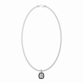 Guess Men's Jewellery Stainless Steel 16mm Lion Charm Pendant on 21" Chain