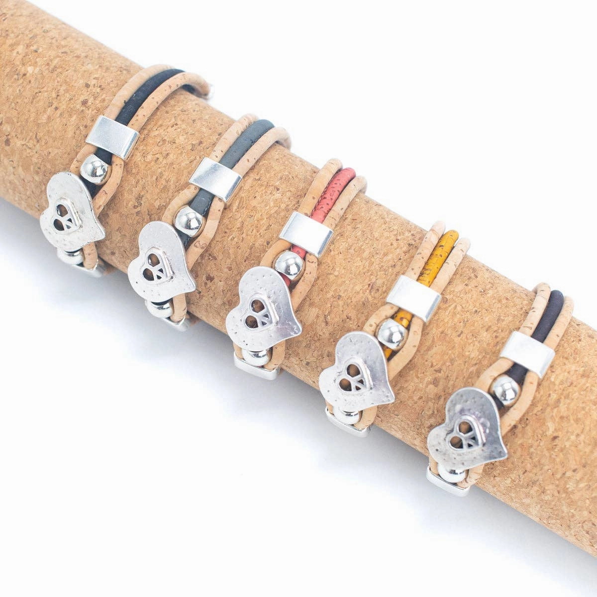 Handmade Cork Bracelet  BR-468-MIX-5NEW