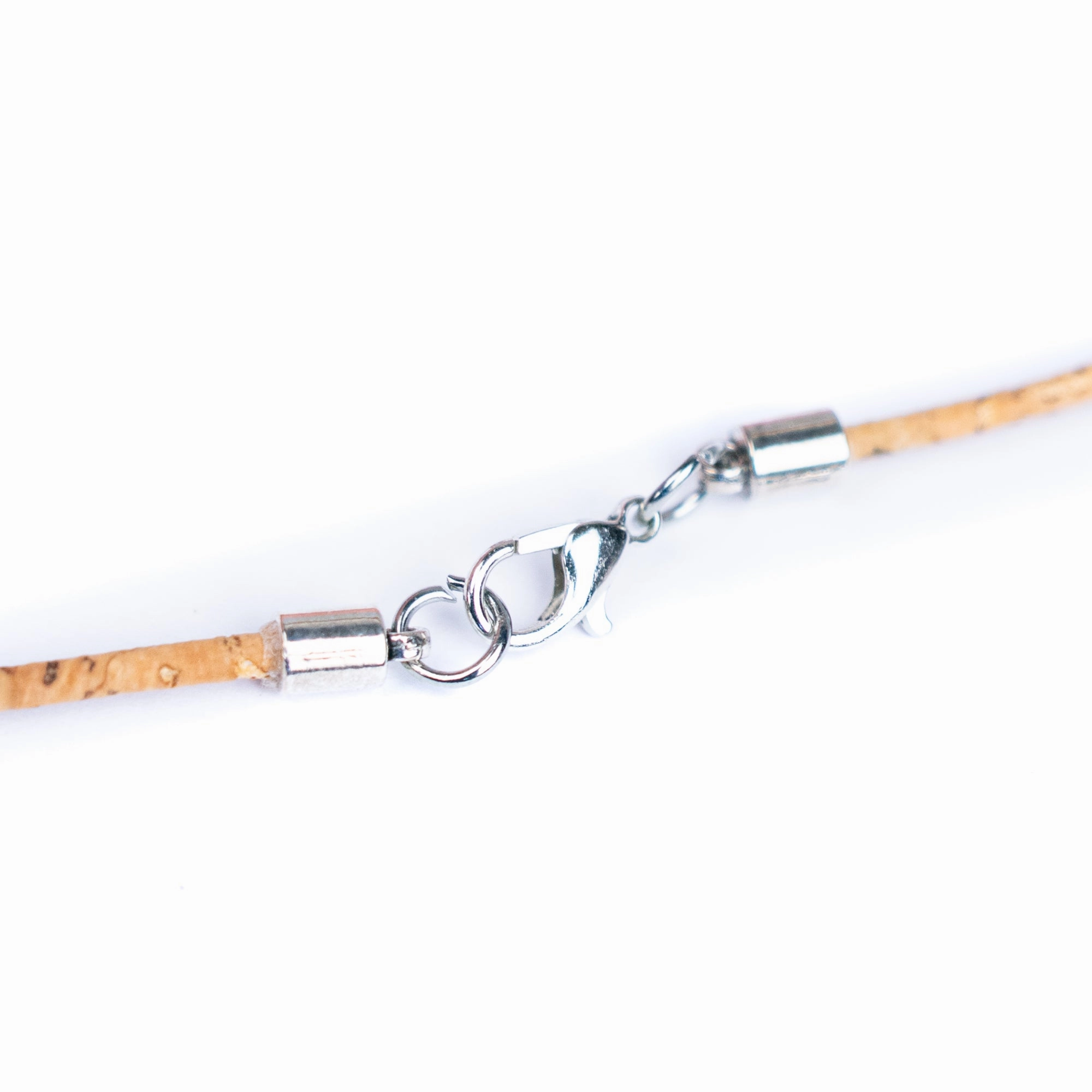 Handmade Natural Cork Necklace with Tree-Inspired Charm N-096-5