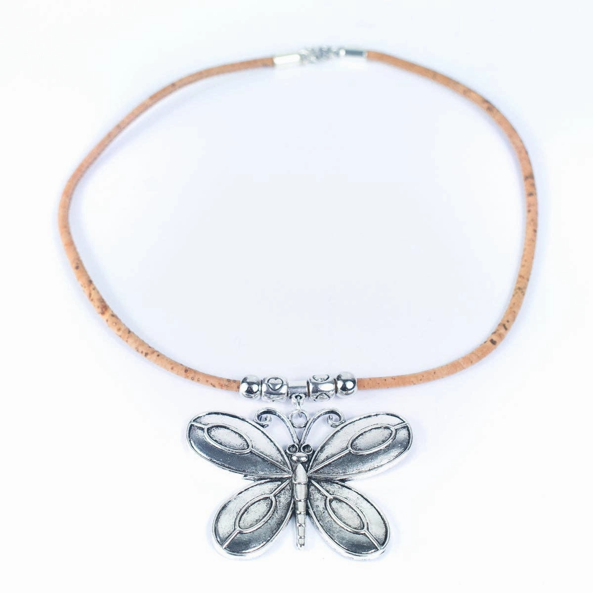 handmade women's cork necklace N-103-5