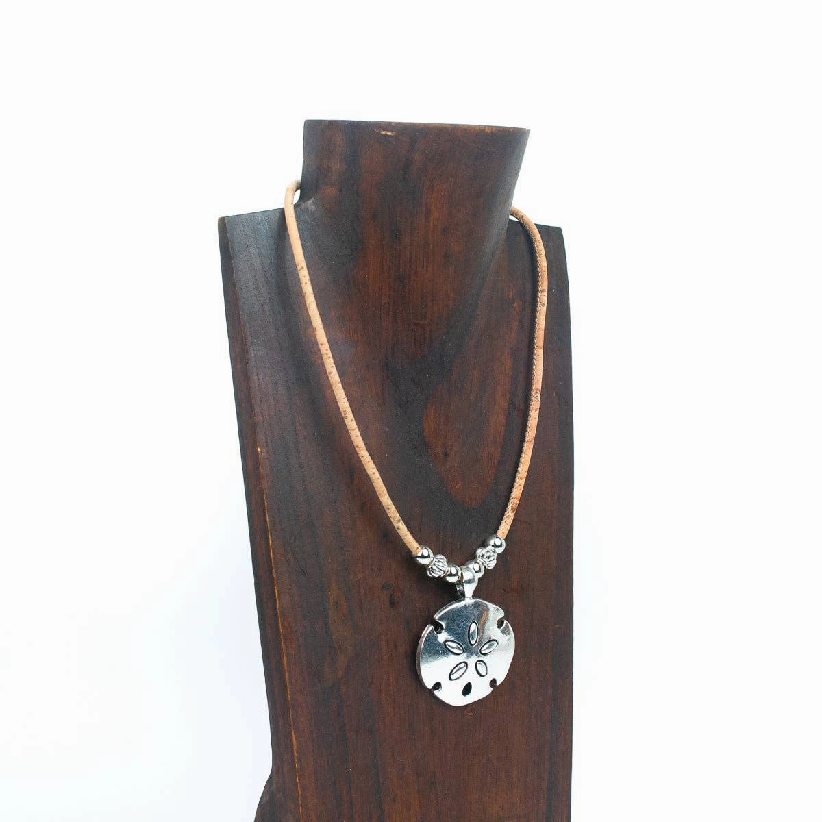 handmade women's cork necklace NE-1041-5