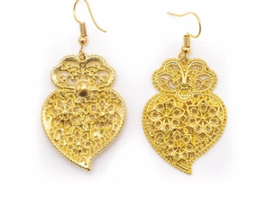 HOT golden earrings 10units- ER-001