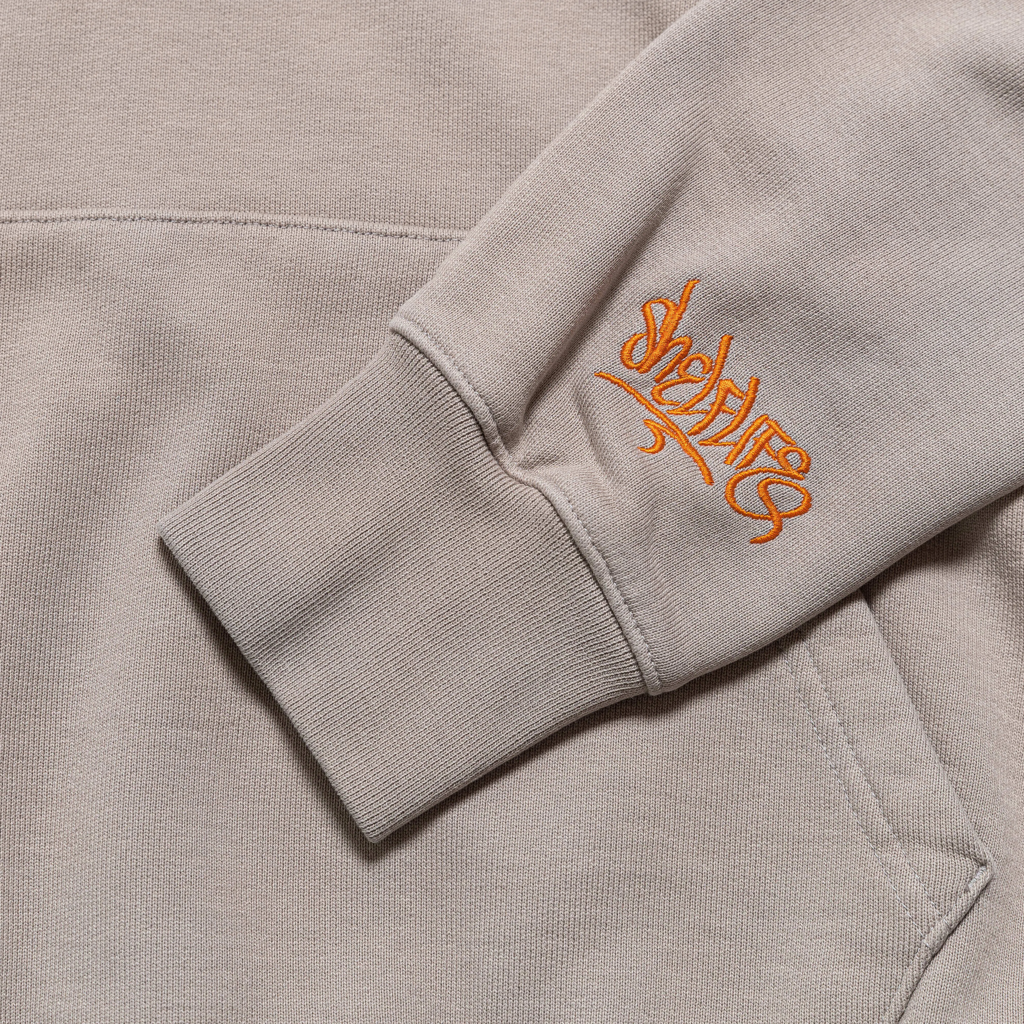 International Flight Club Hoodie × Shelflife - Enigma Stone/Total Orange Jordan Clothing
