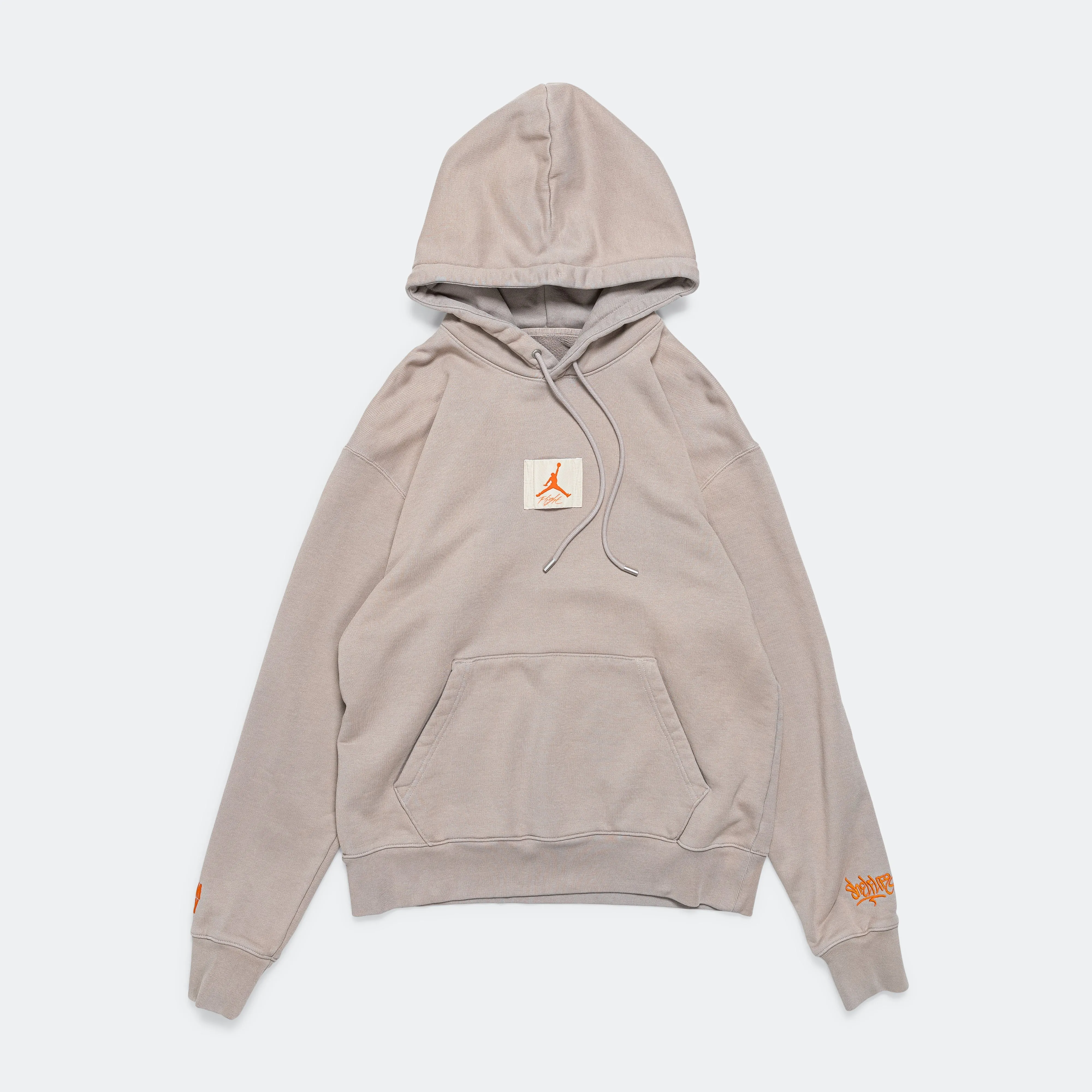 International Flight Club Hoodie × Shelflife - Enigma Stone/Total Orange Jordan Clothing