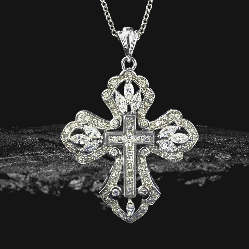 Isabella Rhodium Cross