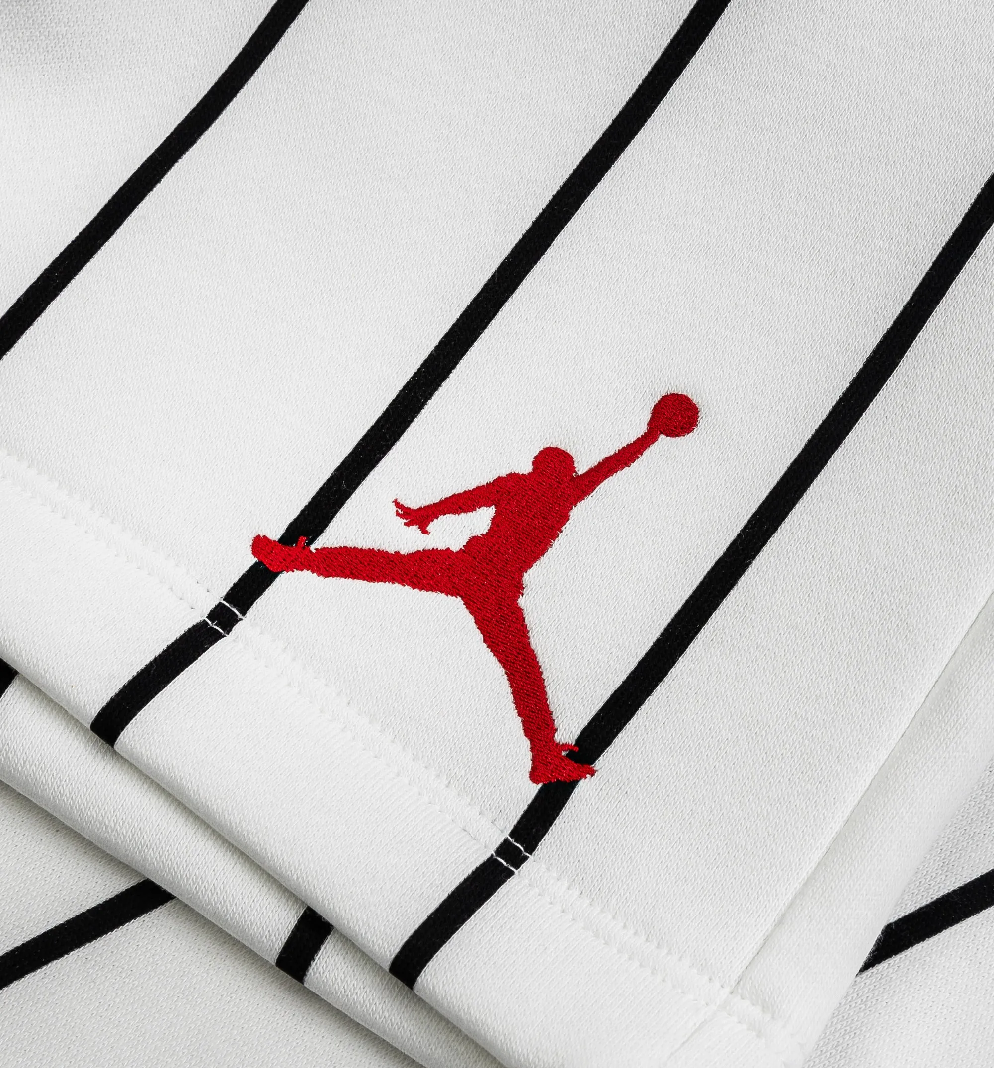 Jordan Clothing Brooklyn Fleece Striped Diamond Mens Short - Black/White