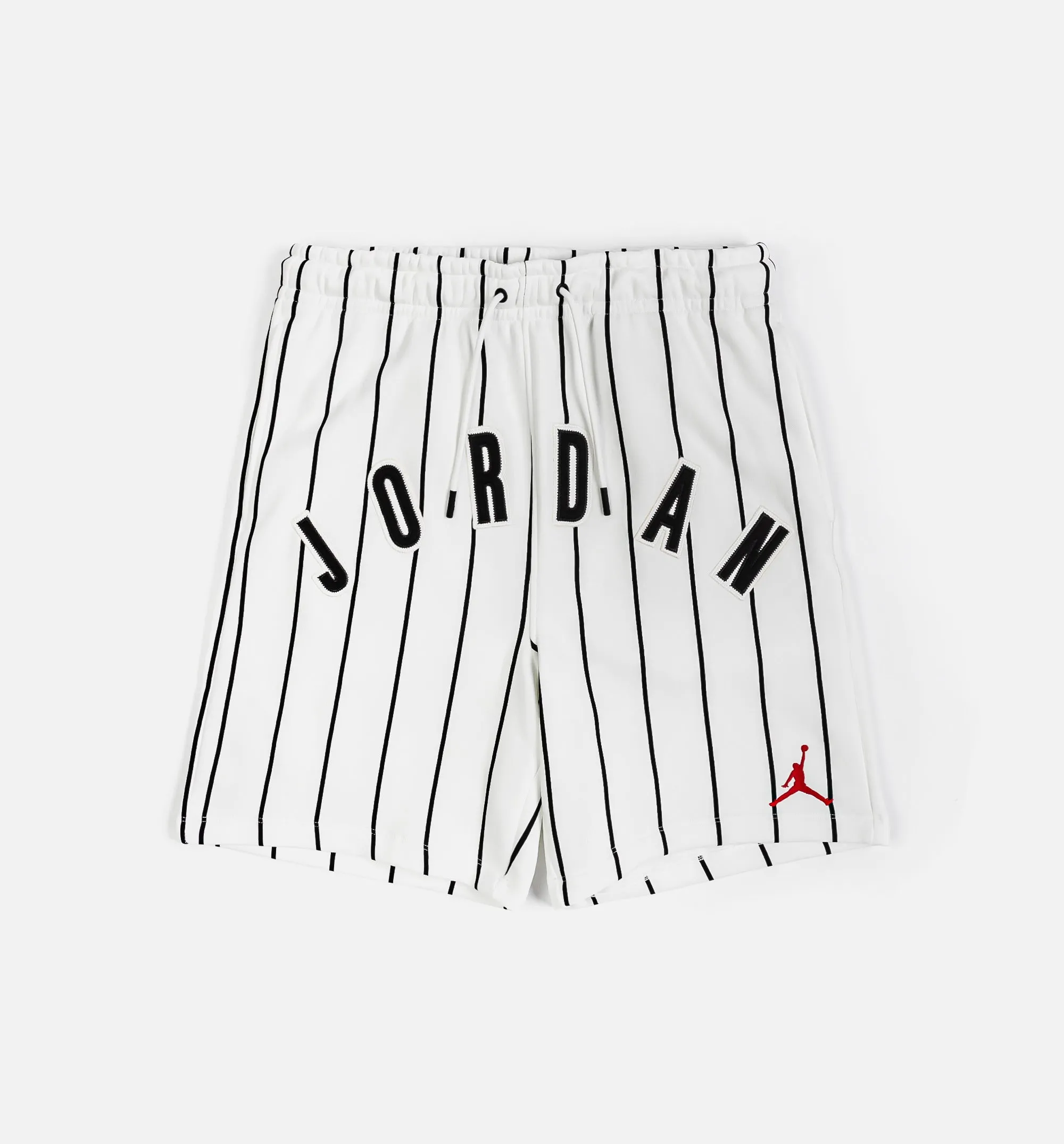 Jordan Clothing Brooklyn Fleece Striped Diamond Mens Short - Black/White