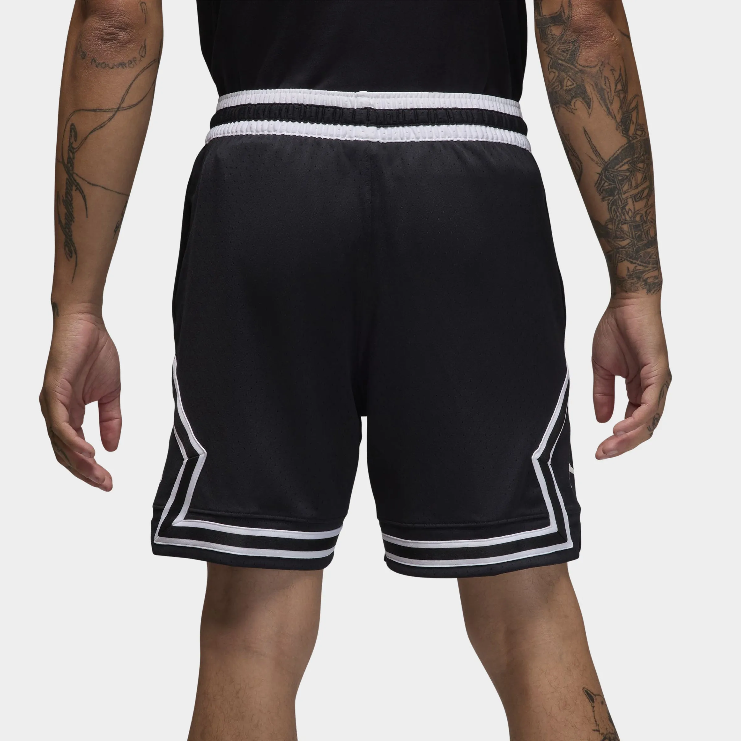 Jordan Jordan Dri-FIT Mesh Diamond Shorts Black / White - White