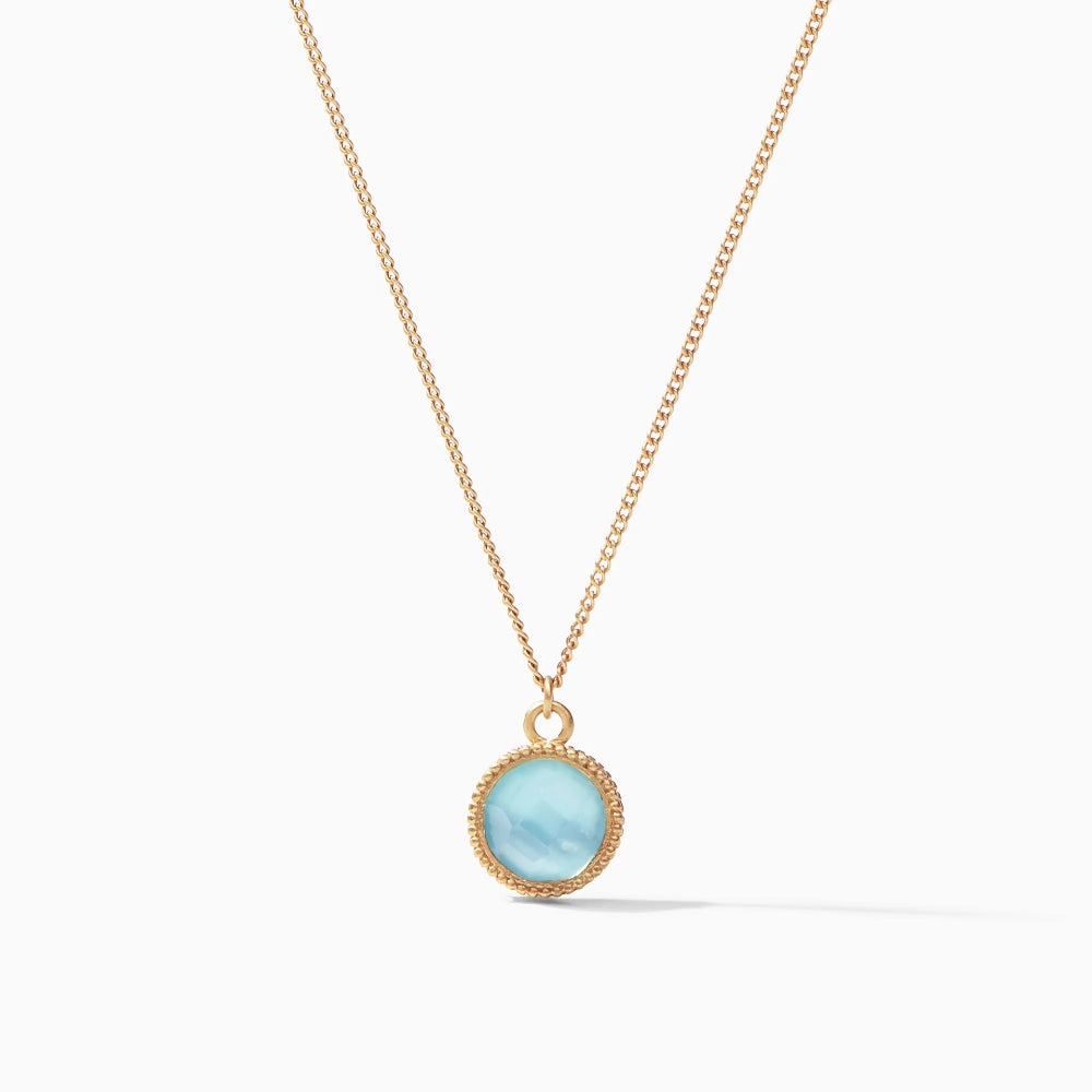 Julie Vos Fleur-de-Lis Solitaire Necklace