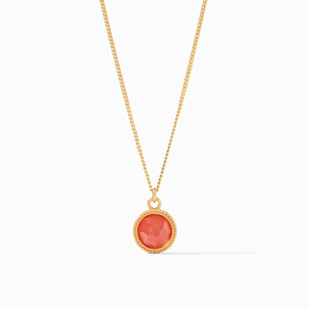 Julie Vos Fleur-de-Lis Solitaire Necklace