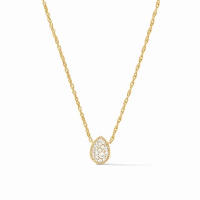 Julie Vos Luna Teardrop Delicate Necklace