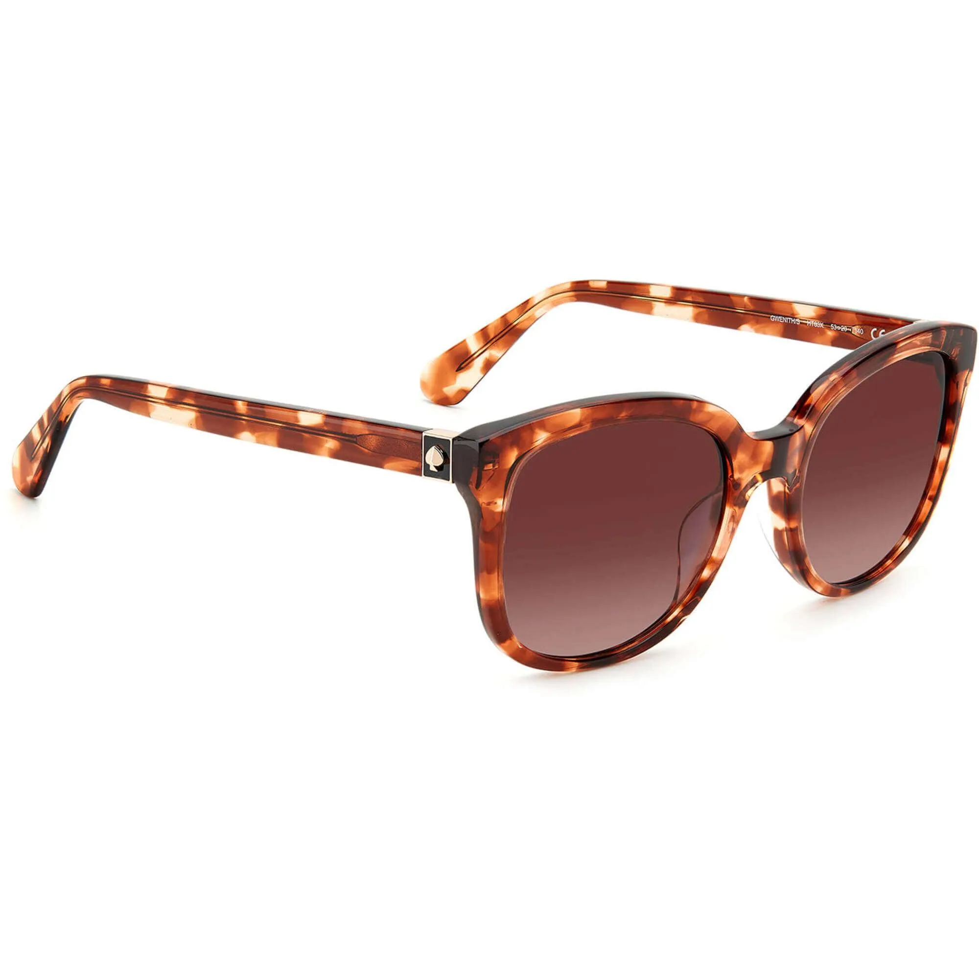 Kate Spade Women's Sunglasses - Full Rim Pink Havana Acetate Frame | GWENITH S 0HT8 Kate Spade Sunglasses