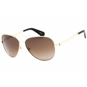 Kate Spade Women's Sunglasses - Gold Black Metal Aviator Frame | AVALINE2/S 0RHL HA Kate Spade Sunglasses