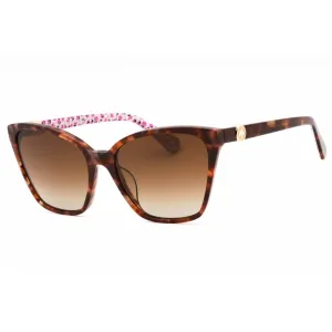 Kate Spade Women's Sunglasses - Havana Plastic Cat Eye Frame | AMIYAH/G/S 0086 LA Kate Spade Sunglasses