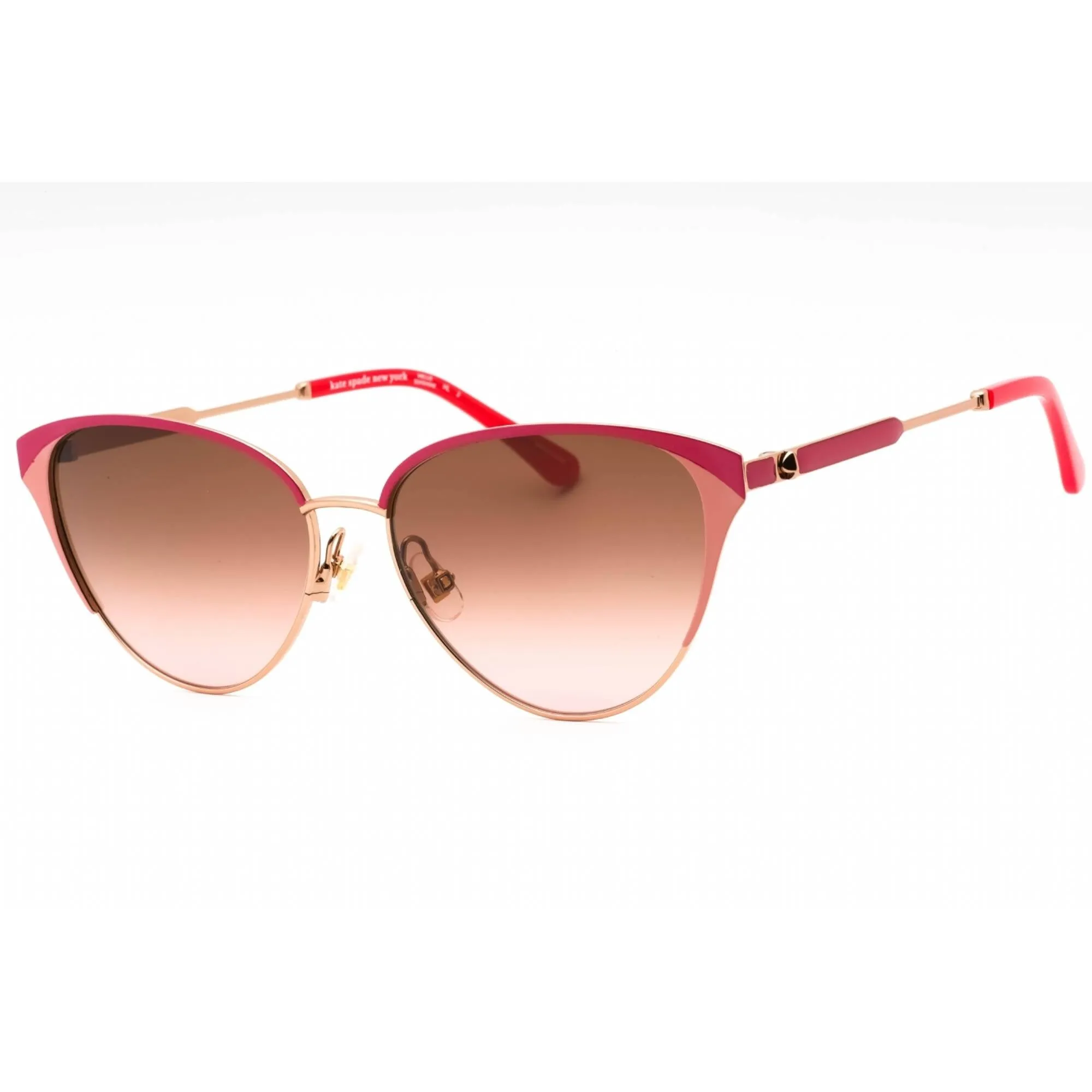 Kate Spade Women's Sunglasses - Rose Gold Plastic Cat Eye Frame | ALIANNA/G/S 0000 M2 Kate Spade Sunglasses