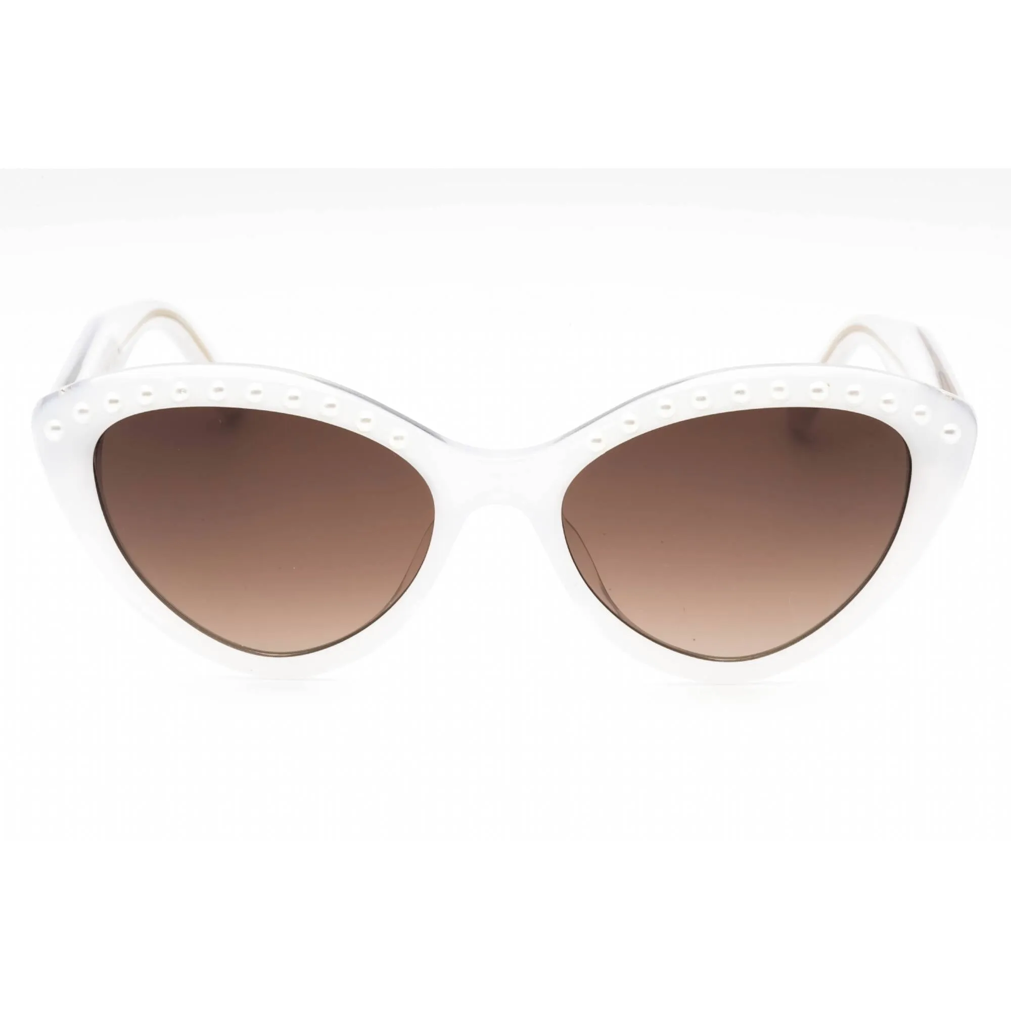 Kate Spade Women's Sunglasses - White Plastic Cat Eye Frame | JUNI/G/S PEARL 0VK6 HA Kate Spade Sunglasses