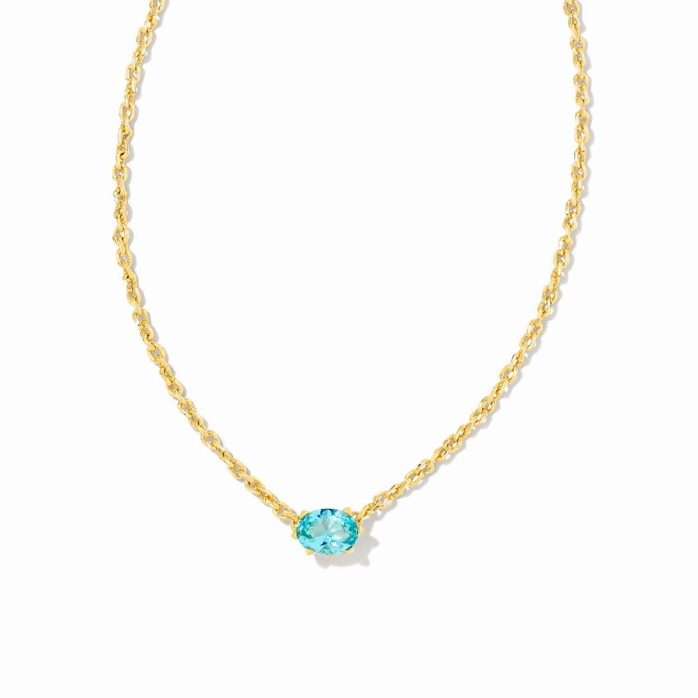 Kendra Scott Cailin Gold Crystal Pendant Necklace