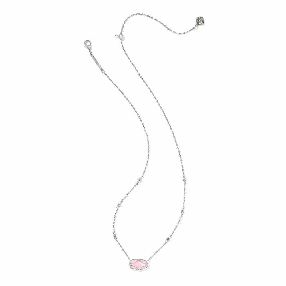 Kendra Scott Elisa Lattice Frame Short Pendant Necklace