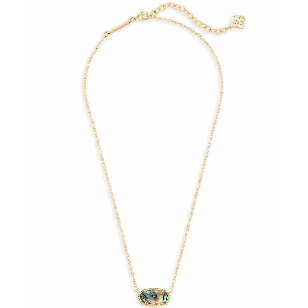 Kendra Scott Elisa Pendant Necklace in Abalone Shell