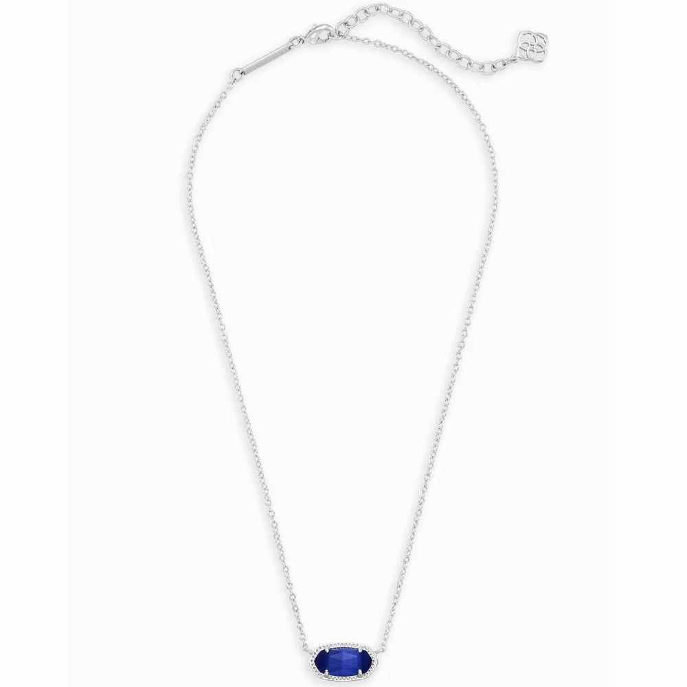 Kendra Scott Elisa Pendant Necklace in Cobalt Cats Eye