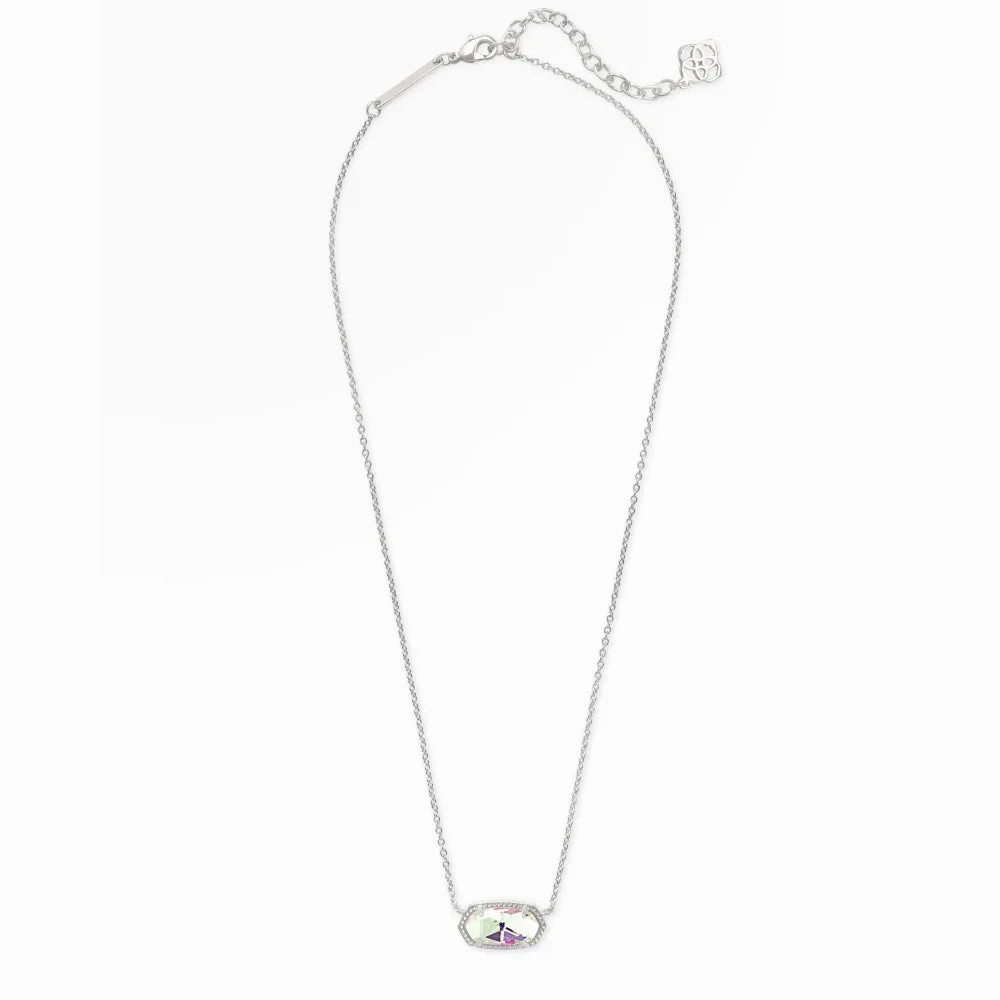 Kendra Scott Elisa Pendant Necklace in Dichroic Glass