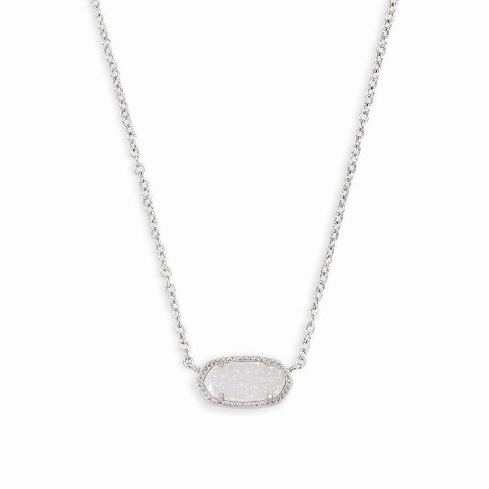 Kendra Scott Elisa Pendant Necklace in Iridescent Drusy
