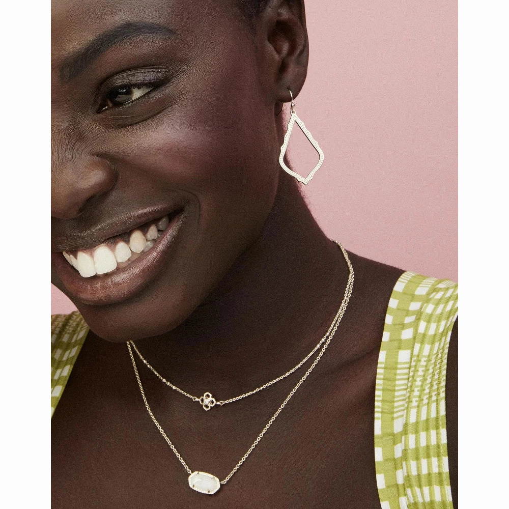 Kendra Scott Elisa Pendant Necklace in Iridescent Drusy