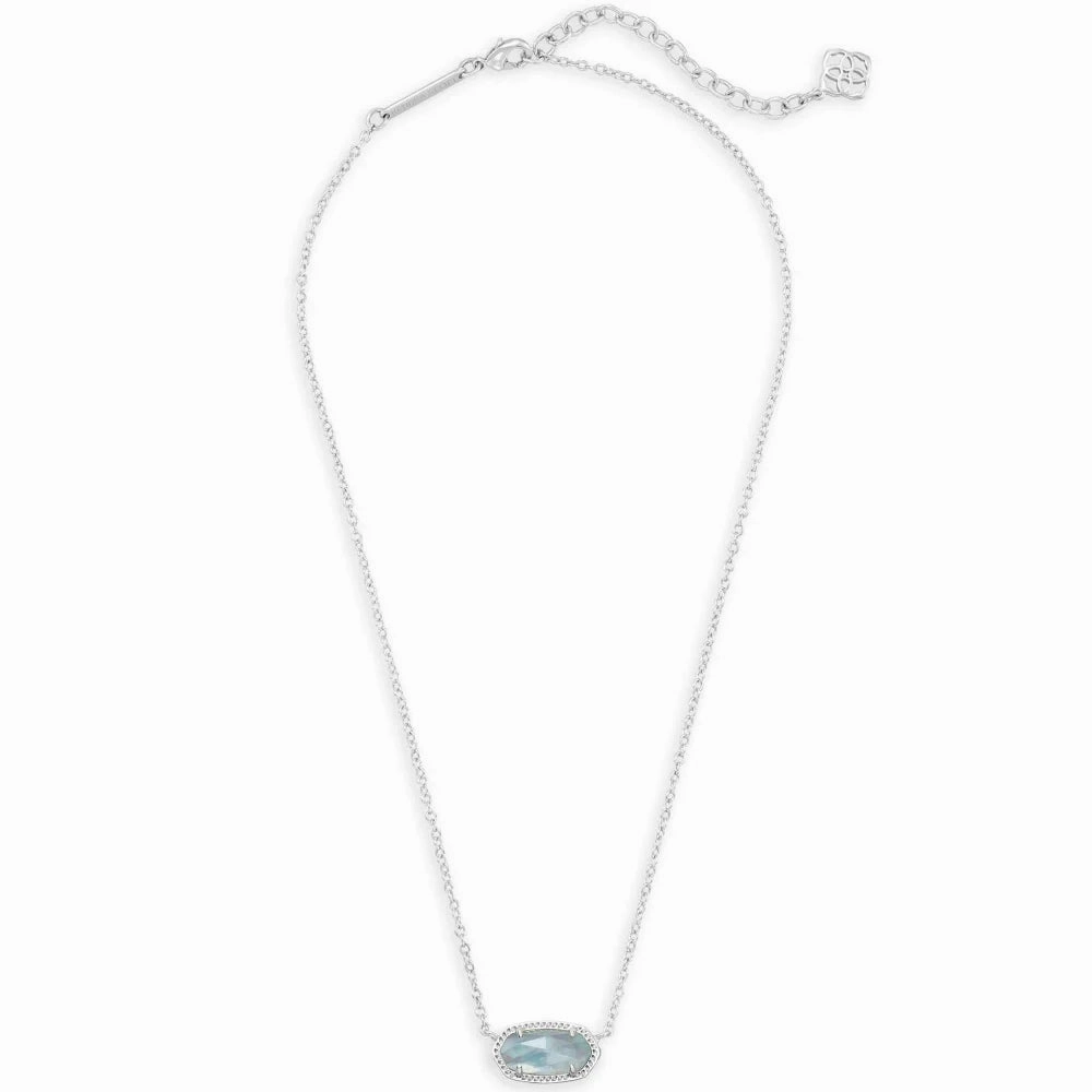 Kendra Scott Elisa Pendant Necklace in Light Blue Illusion