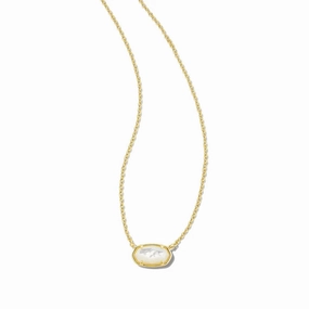 Kendra Scott Grayson Gold Short Pendant Necklace