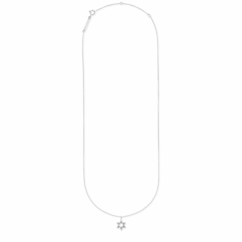 Kendra Scott Star of David 14k Gold Pendant Necklace in White Diamond