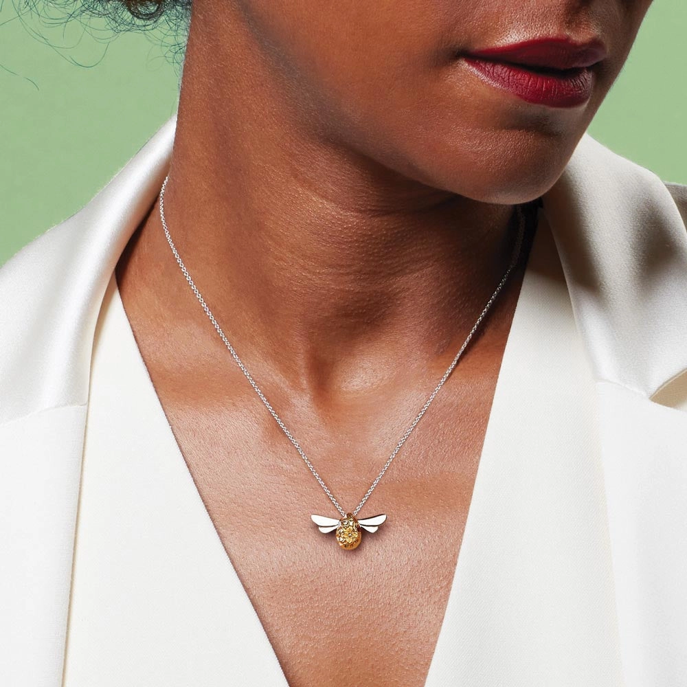 Kit Heath Blossom Flyte Honey Bee Midi Necklace