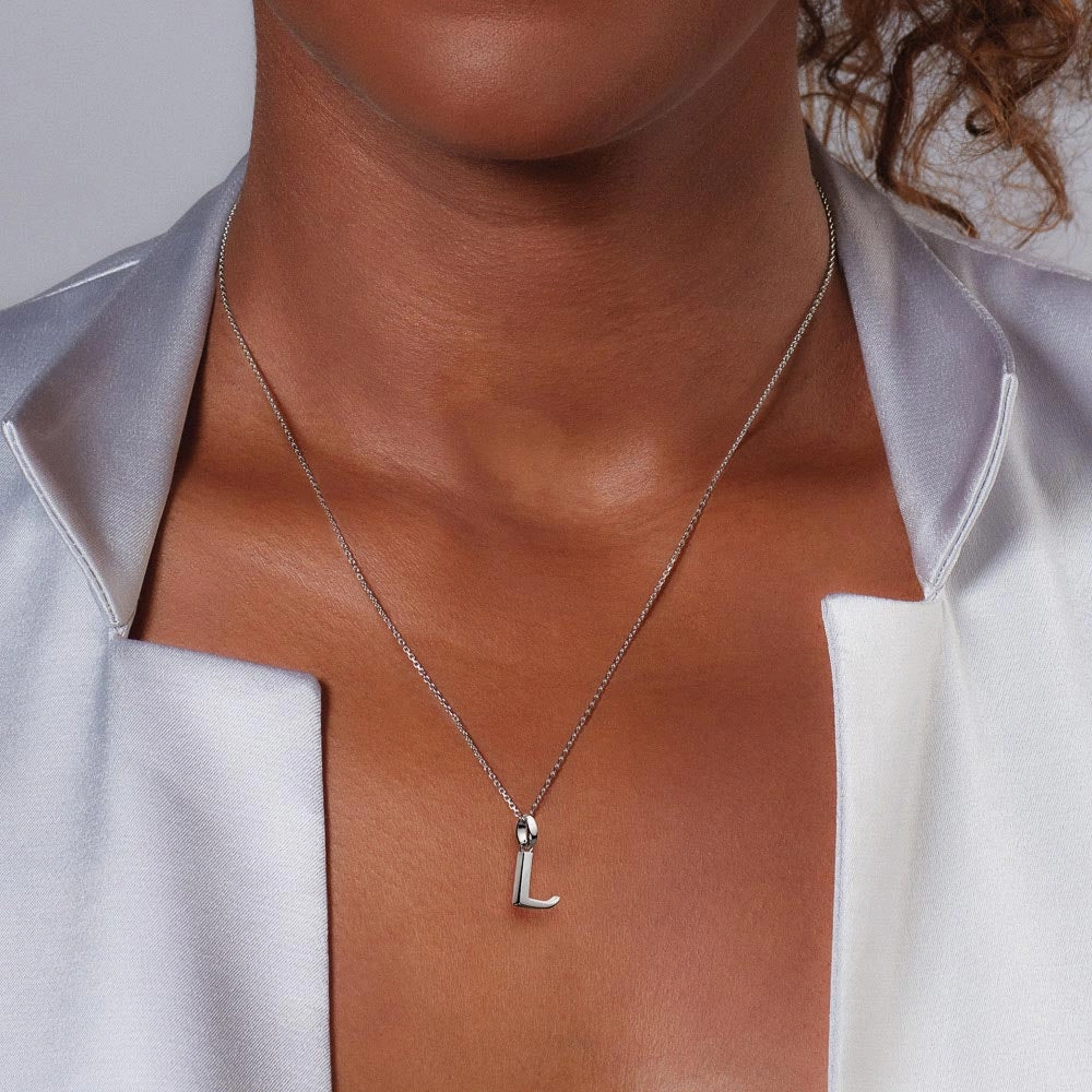 Kit Heath Signature Script Capital Initial Necklace