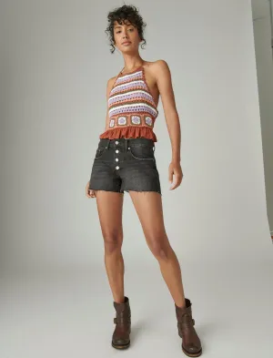 Lucky Brand 3" Mid Rise Boy Short Dialogue Lucky Brand