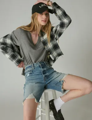 Lucky Brand 90S Loose Short Red Carpet Dest Ct Lucky Brand