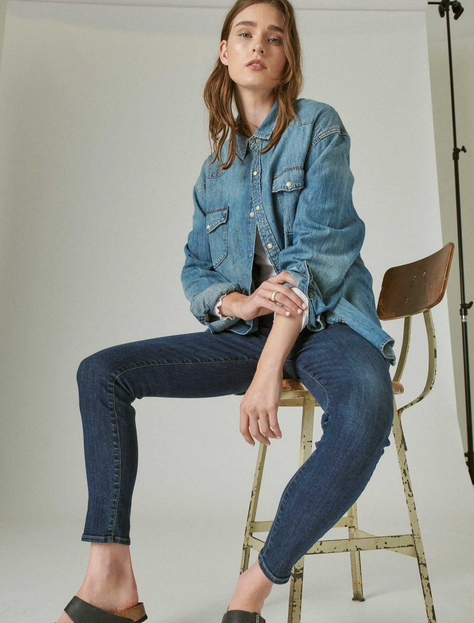 Lucky Brand Ava Skinny Jean Deep Sea Lucky Brand