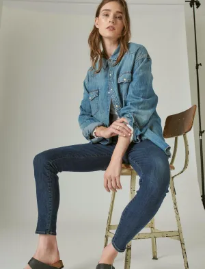 Lucky Brand Ava Skinny Jean Deep Sea Lucky Brand