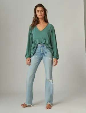 Lucky Brand Boyfriend Flare Wild One Dest Lucky Brand