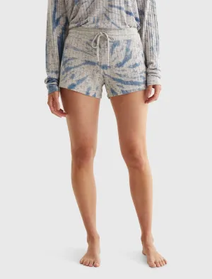 Lucky Brand Cloud Jersey Rib Short Navy Tye Dye Lucky Brand