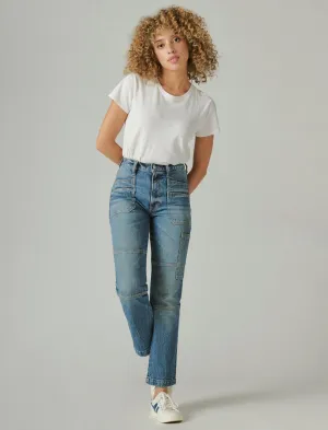 Lucky Brand High Rise Surplus Straight Diablo Sky Lucky Brand