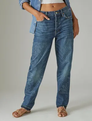 Lucky Brand Lucky Legend Paisley High Rise Drew Mom Aries Lucky Brand
