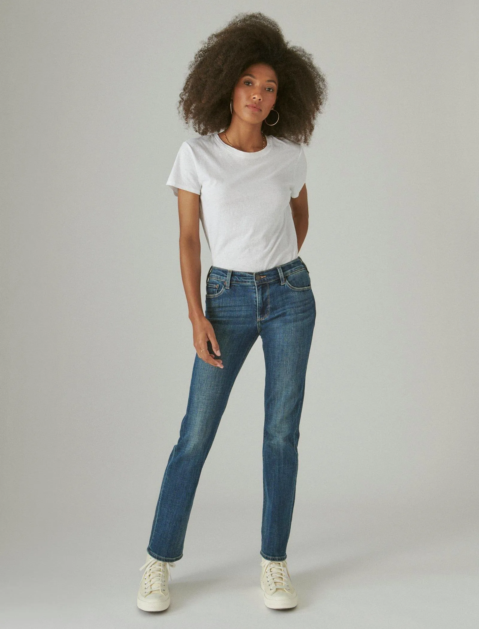 Lucky Brand Mid Rise Sweet Straight Tanzanite Lucky Brand