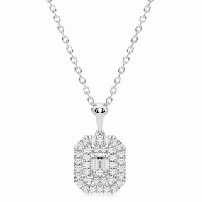 Luminesce Lab Grown 1/2 Carat Diamond Pendant in 9ct White Gold