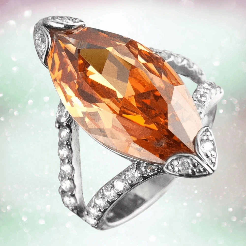 Marquise Champagne Ring